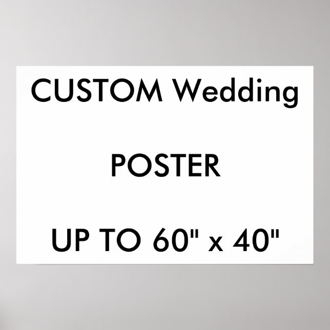 Poster personnalisé 24" x 16" Paysage PREMIUM (Devant)