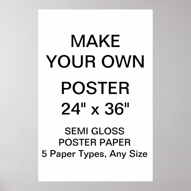 Poster personnalisé 24" x 36" Semi-brillant (Devant)