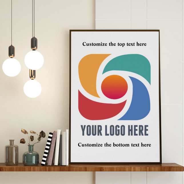 Poster Personnalisé Ajouter votre logo d'entreprise Entre (Créateur téléchargé)