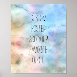 poster personnalisé ajouter votre propre devis ble