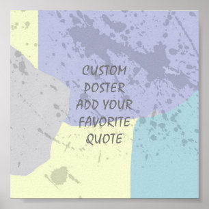 poster personnalisé ajouter votre propre devis con