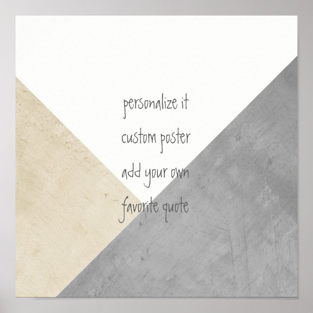 poster personnalisé ajouter votre propre devis géo (Devant)