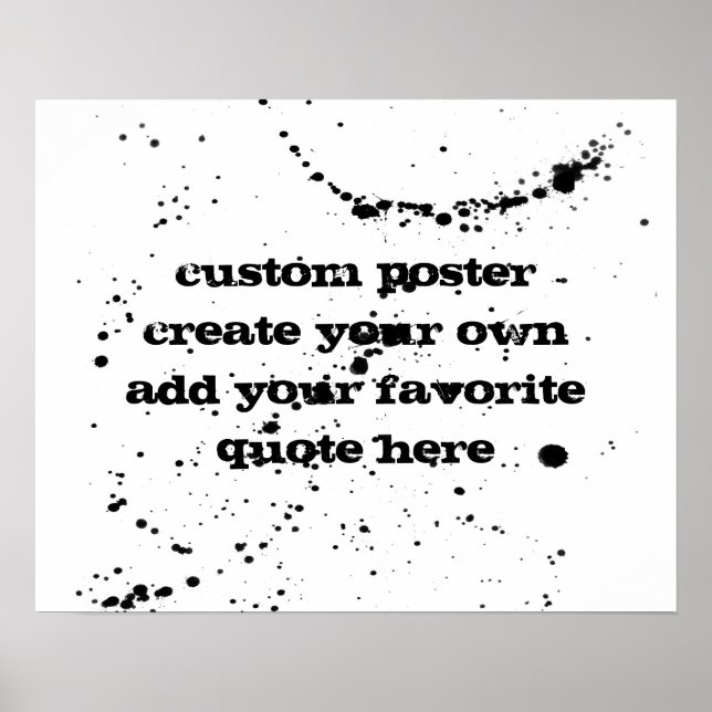 poster personnalisé ajouter votre propre devis noi (Devant)