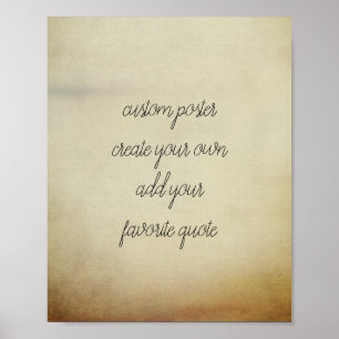 poster personnalisé ajouter votre propre devis sty