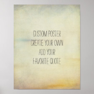 poster personnalisé ajouter votre propre devis sty