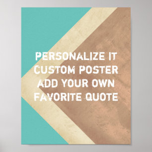 poster personnalisé ajouter votre propre devis tur