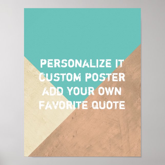 poster personnalisé ajouter votre propre guillemet (Devant)