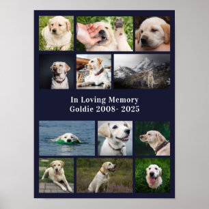 Poster Personnalisé Animal Memorial Animaux de compagnie 