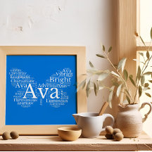 Poster personnalisé Ava