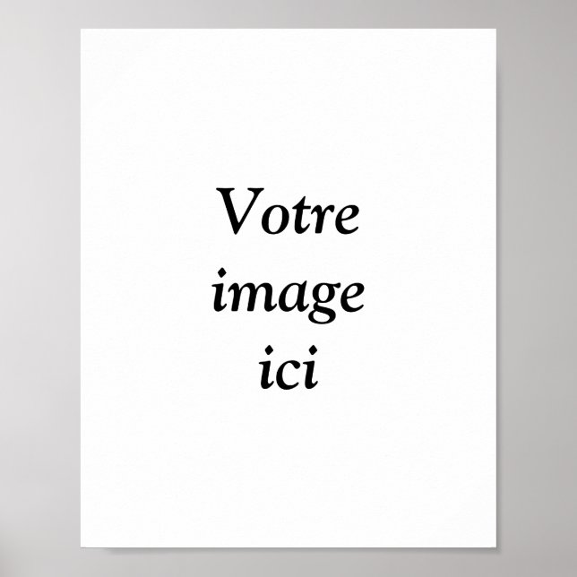 Poster personnalisé avec votre photo (Devant)
