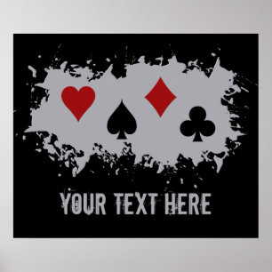 Poster personnalisé Card Splash