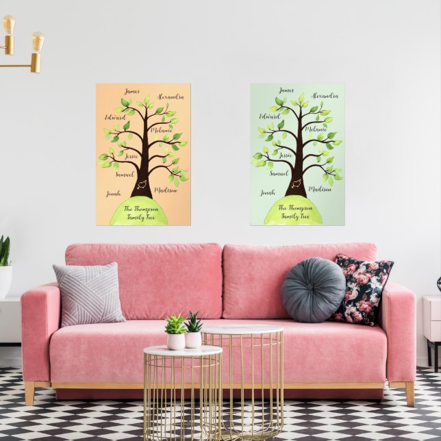Poster personnalisé Créer votre propre arbre de ré (Salon)