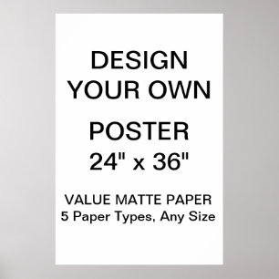 Poster personnalisé de 24 po x 36 po