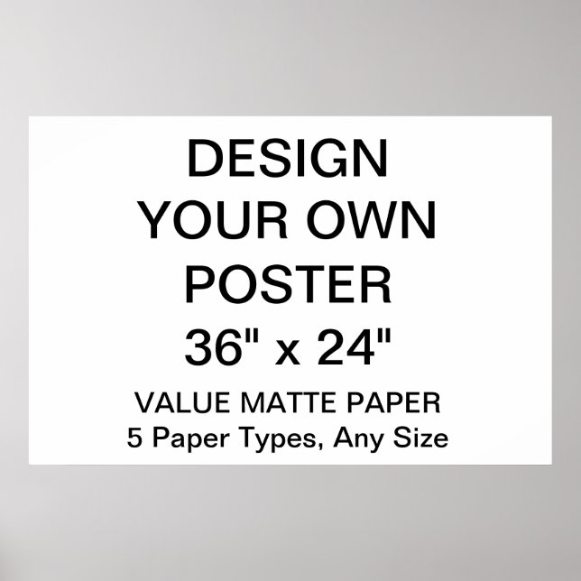 Poster personnalisé de 36 po x 24 po (Devant)