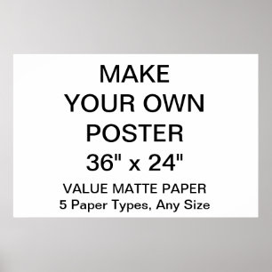 Poster personnalisé de 36 po x 24 po