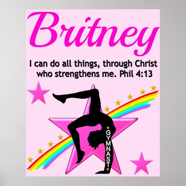 POSTER PERSONNALISÉ DE CHRISTIAN GYMNASTICS (Devant)