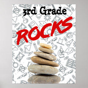 Poster personnalisé de la salle d'école - 3e année