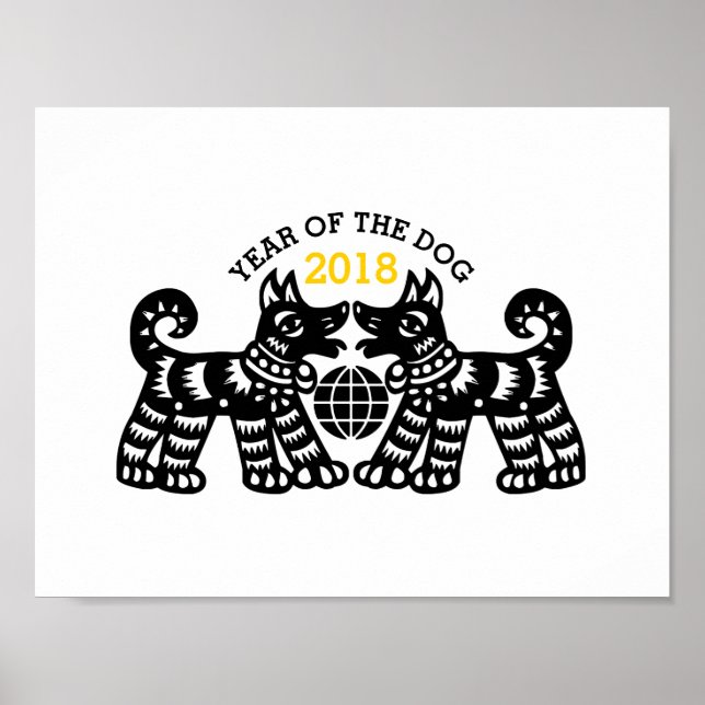 Poster personnalisé de l'année 2018 de la Terre de (Devant)