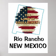 Poster personnalisé de l'état du Nouveau-Mexique
