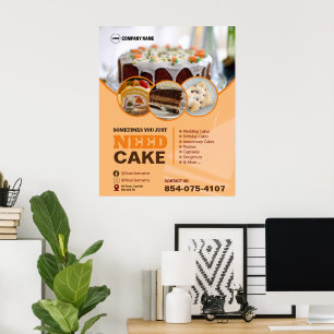 Poster personnalisé des services de boulangerie