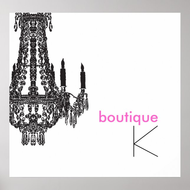 Poster personnalisé du lustre (Devant)