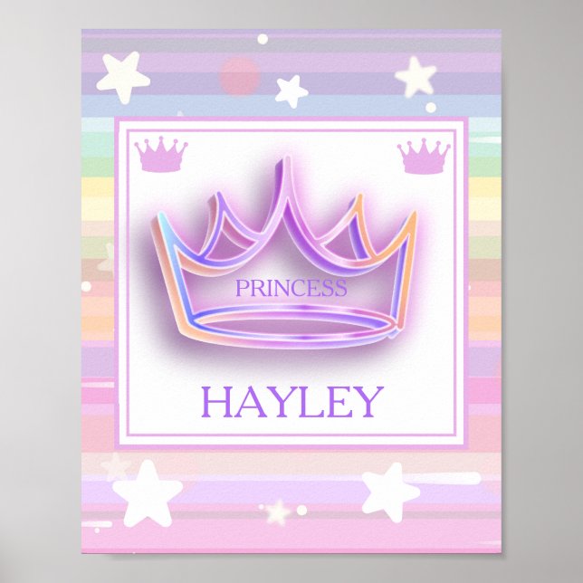 Poster personnalisé du mur de la Couronne Princess (Devant)