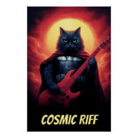 Poster personnalisé du salon de la bande | Chat Fu