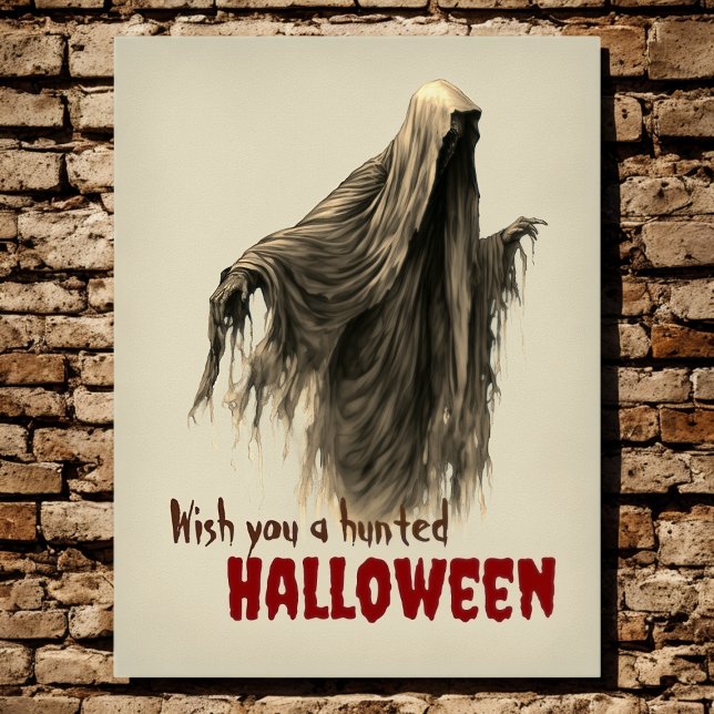 Poster Personnalisé Funny Déplaisant Ghoul Haunted Hallow (Créateur téléchargé)