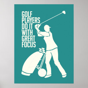 Poster personnalisé GOLF PLAYER