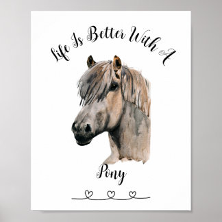 Poster personnalisé Horse Pet Art mur