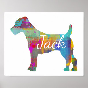 Poster Personnalisé Jack Russell Terrier Art Imprimer