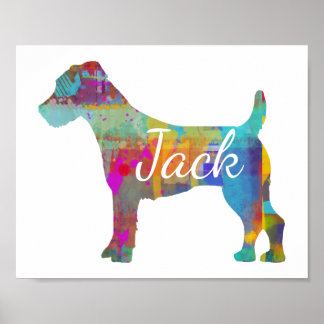 Poster Personnalisé Jack Russell Terrier Art Imprimer
