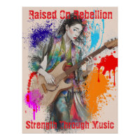 Personnalisé Japonaise Guitariste Art Inspiration