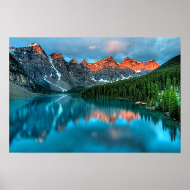 Poster personnalisé Lake Peaks Wall Art (Devant)