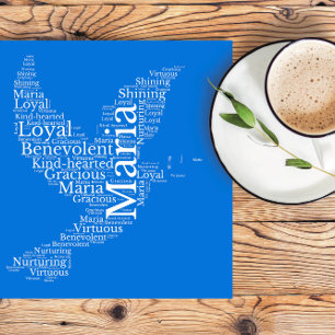 Poster personnalisé Maria Name Cloud