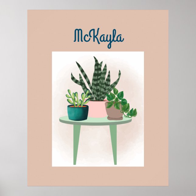 Poster Personnalisé Plante Lover Wall Art (Devant)
