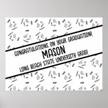 Poster personnalisé pour les diplômés