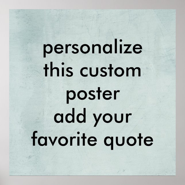 poster personnalisé pour personnaliser avec votre  (Devant)
