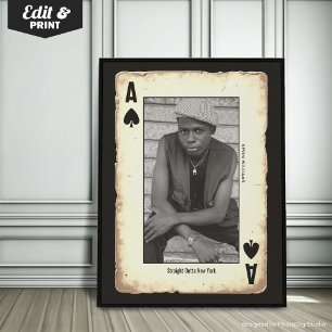 Poster Personnalisé Rebel Ado Mur Art, Poker Droit Outta