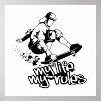 Poster personnalisé Skateboard