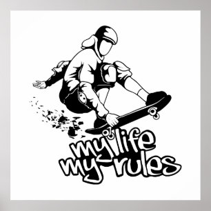 Poster personnalisé Skateboard