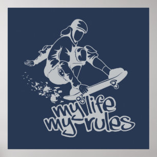 Poster personnalisé Skateboard