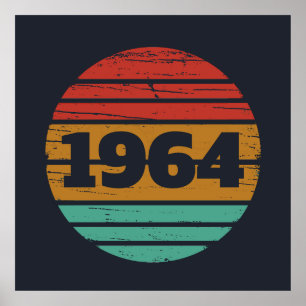 Poster Personnalisé soixante cadeaux de 60e anniversaire 