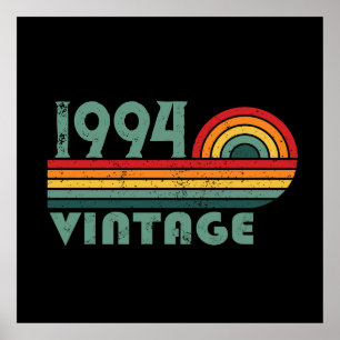 Poster Personnalisé Trente vintage 30e anniversaire