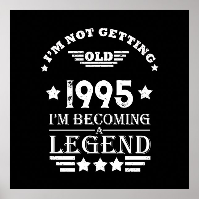 Poster Personnalisé Trente vintage 30e anniversaire (Devant)