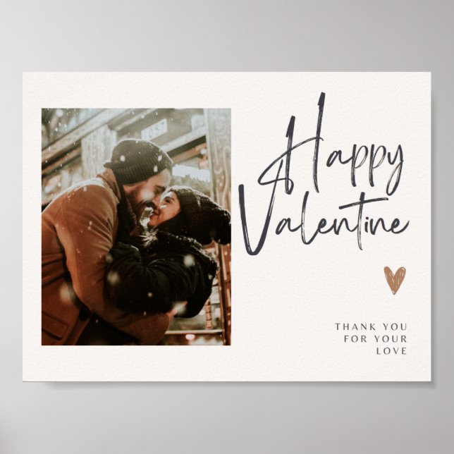 Poster personnalisé Valentine (Devant)