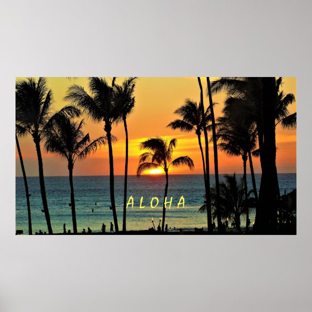 Poster Personnaliser Aloha - Maui (Devant)