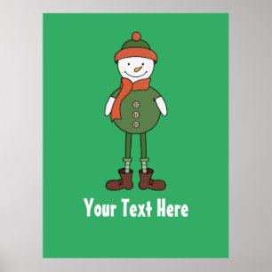 Poster Personnaliser ce Cool Snowman