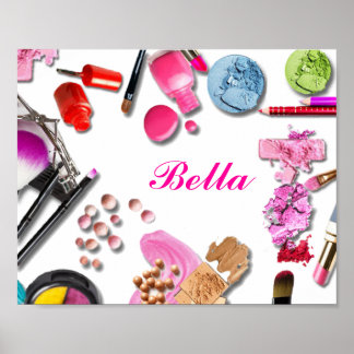 Poster Personnaliser de l'affiche Make Up Girl
