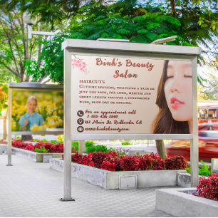 Poster Personnaliser la publicité du salon de beauté asia